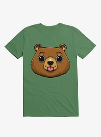 Bear Face Kelly Green T-Shirt