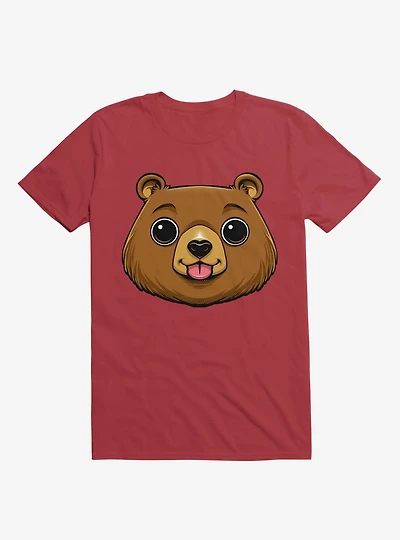 Bear Face Red T-Shirt