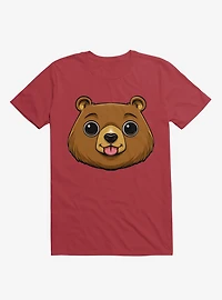 Bear Face Red T-Shirt