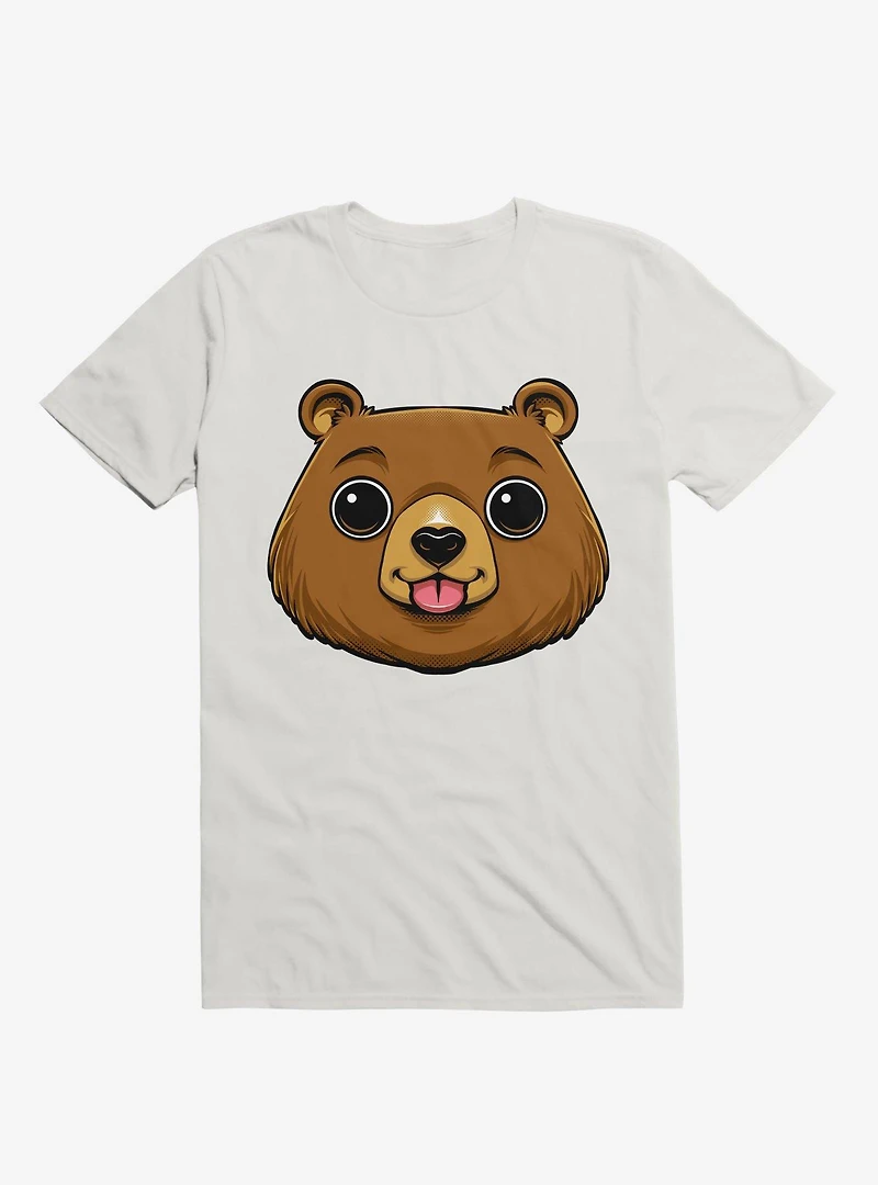 Bear Face White T-Shirt