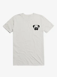 Dog Minimalist Pictogram White T-Shirt