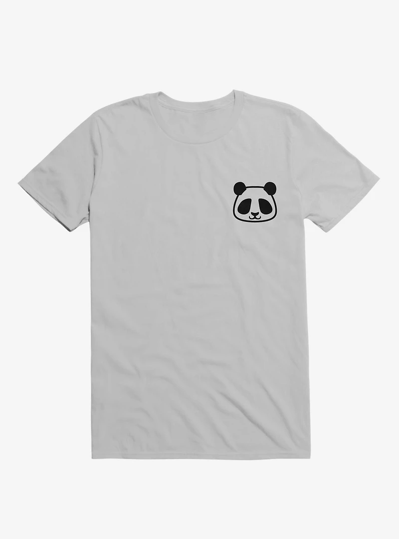 Panda Black And White Minimalist Pictogram T-Shirt