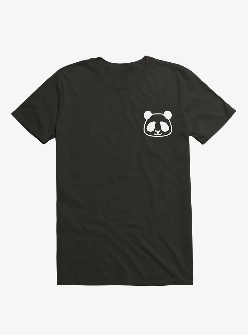 Panda Black And White Minimalist Pictogram