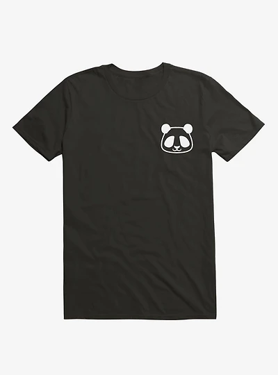 Panda Black And White Minimalist Pictogram