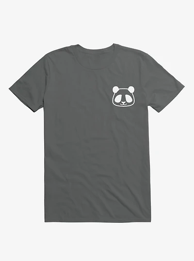 Panda Black And White Minimalist Pictogram T-Shirt