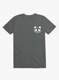 Panda Black And White Minimalist Pictogram T-Shirt