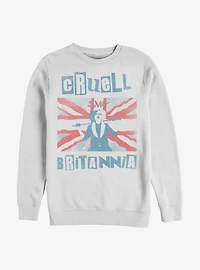 Disney Cruella Cruell Britannia Crew Sweatshirt