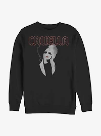 Disney Cruella Rock Crew Sweatshirt