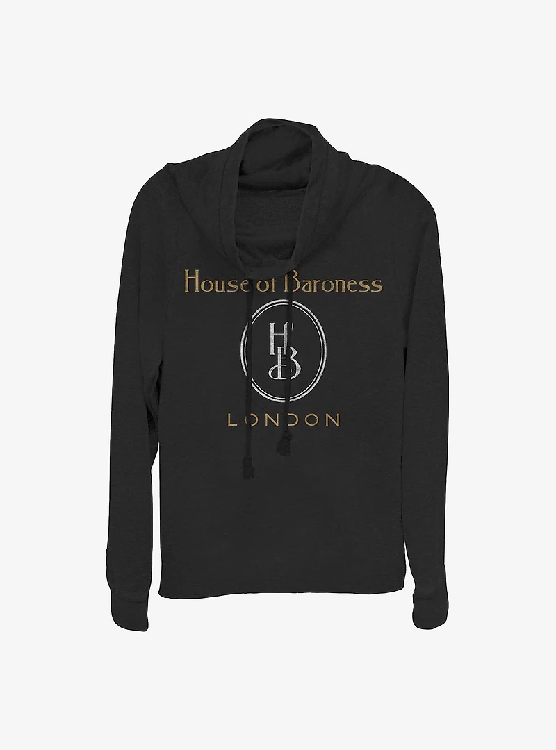 Disney Cruella House Of Baroness Logo Cowlneck Long-Sleeve Girls Top