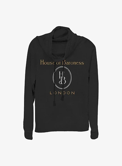 Disney Cruella House Of Baroness Logo Cowlneck Long-Sleeve Girls Top