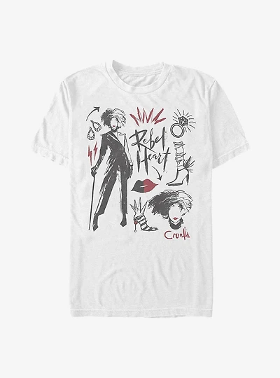 Disney Cruella Fashion Sketches T-Shirt
