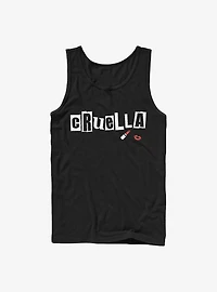 Disney Cruella Name Cut Out Letters Tank