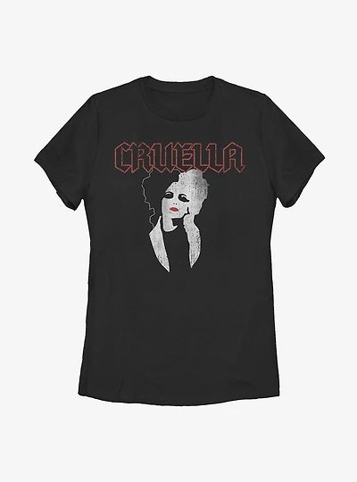 Disney Cruella Rock Style Womens T-Shirt