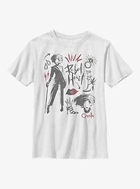 Disney Cruella Fashion Sketch Youth T-Shirt