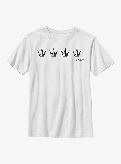 Disney Cruella Crowns Youth T-Shirt