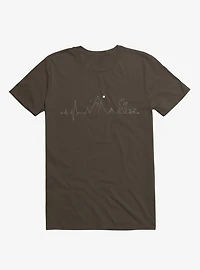 Hiking Heartbeat Mountain Lifestyle T-Shirt