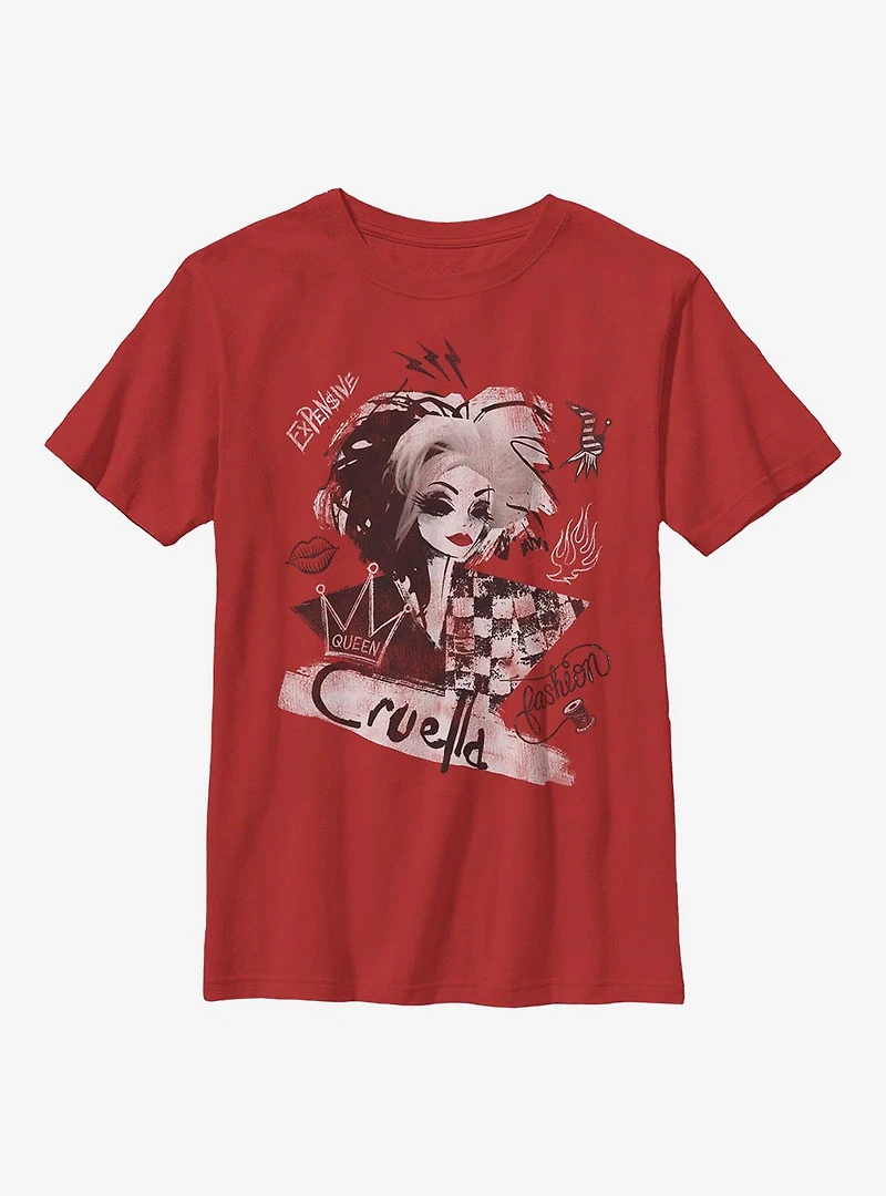 Disney Cruella Artsy Youth T-Shirt