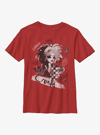 Disney Cruella Artsy Youth T-Shirt