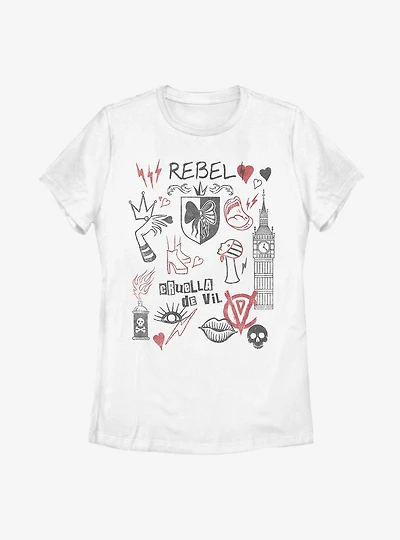 Disney Cruella Rebel Queen Womens T-Shirt