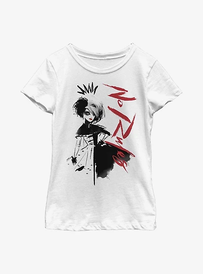 Disney Cruella No Rules Youth Girls T-Shirt