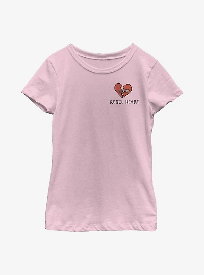 Disney Cruella Rebel Heart Youth Girls T-Shirt