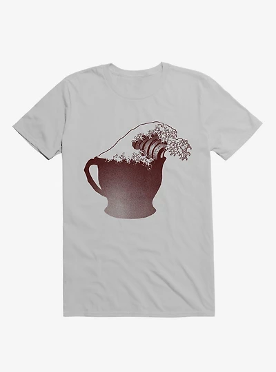 Coffee Wave Ice Grey T-Shirt