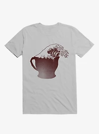 Coffee Wave Ice Grey T-Shirt