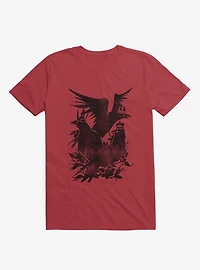 Crowned Crows Red T-Shirt