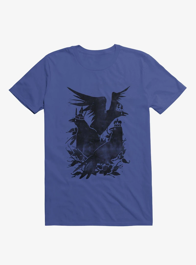 Crowned Crows Royal Blue T-Shirt