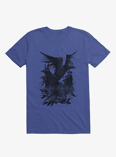 Crowned Crows Royal Blue T-Shirt