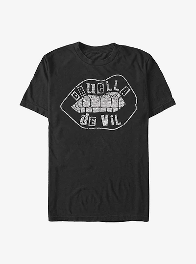 Disney Cruella De Vil Lip Design T-Shirt