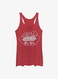 Disney Cruella De Vil Lip Design Womens Tank Top