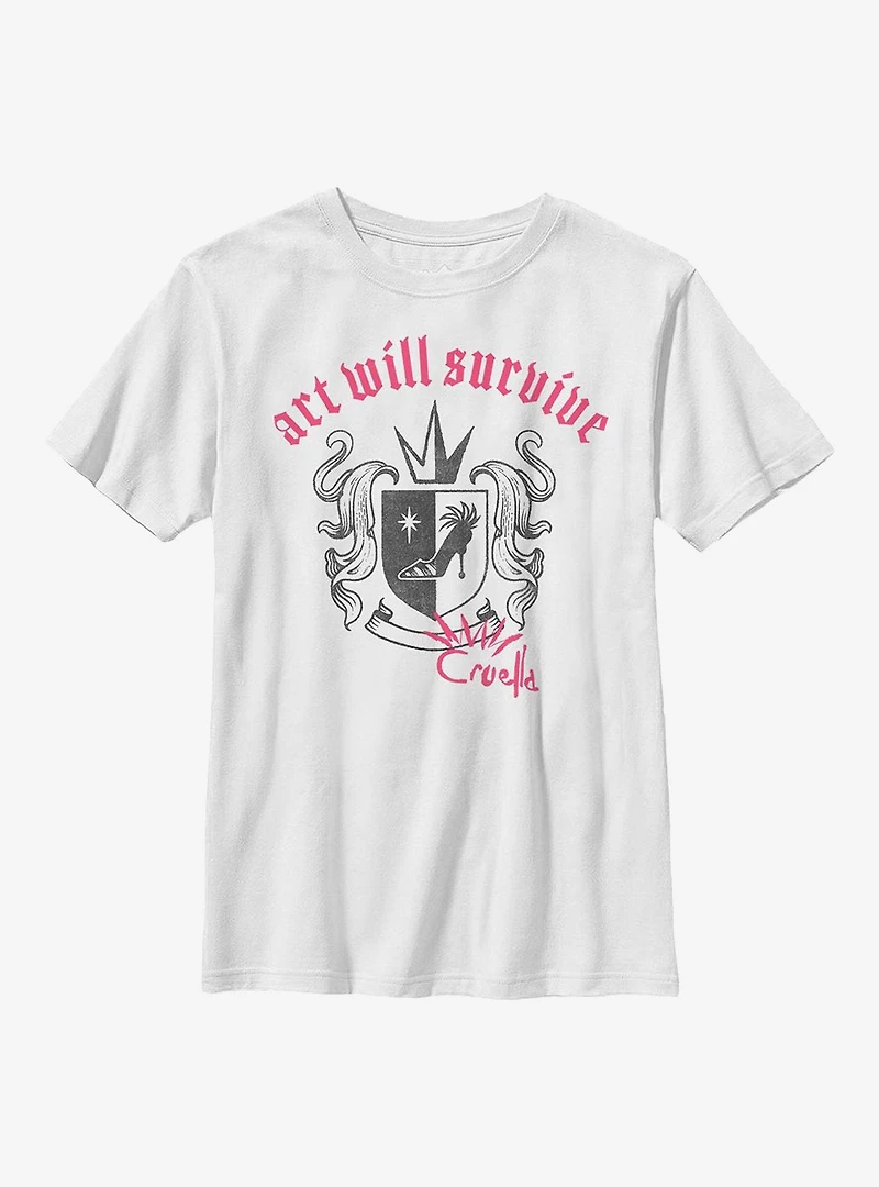 Disney Cruella Art Will Survive Youth T-Shirt
