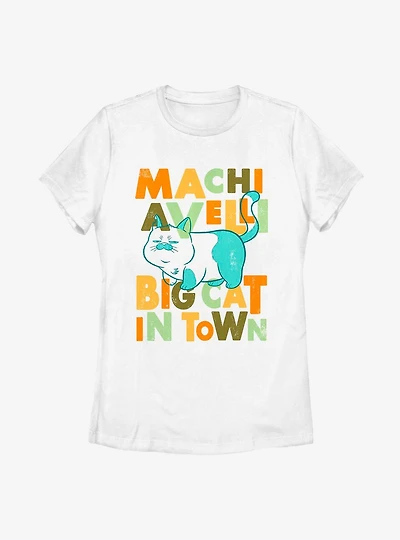 Disney Pixar Luca Machiavelli Big Cat Town Womens T-Shirt