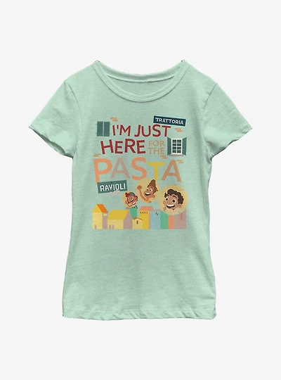 Disney Pixar Luca I'm Just Here For The Pasta Youth Girls T-Shirt
