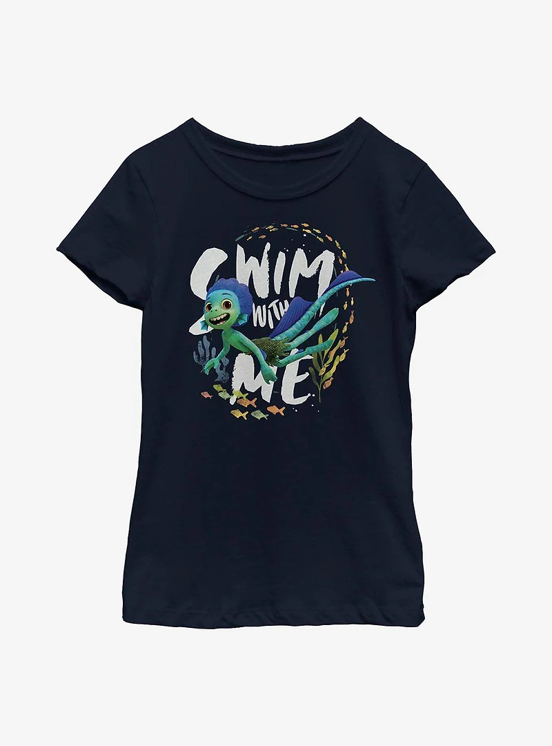 Disney Pixar Luca Swim With Me Sea Monster Youth Girls T-Shirt