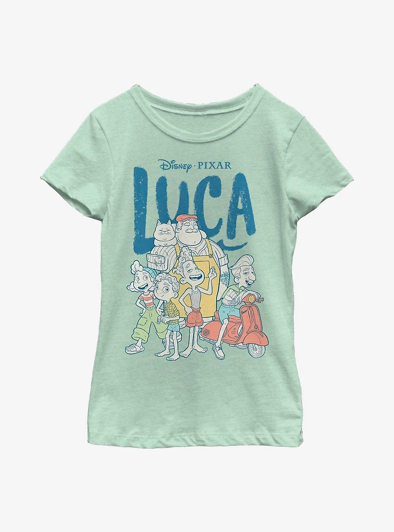 Disney Pixar Luca The Family Youth Girls T-Shirt