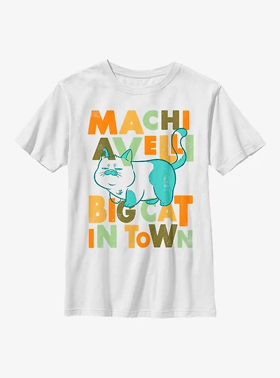Disney Pixar Luca Machiavelli Big Cat Town Youth T-Shirt
