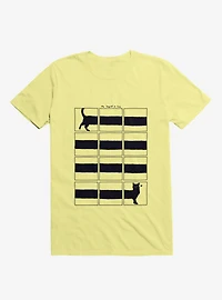 The Longcat Is Long Corn Silk Yellow T-Shirt