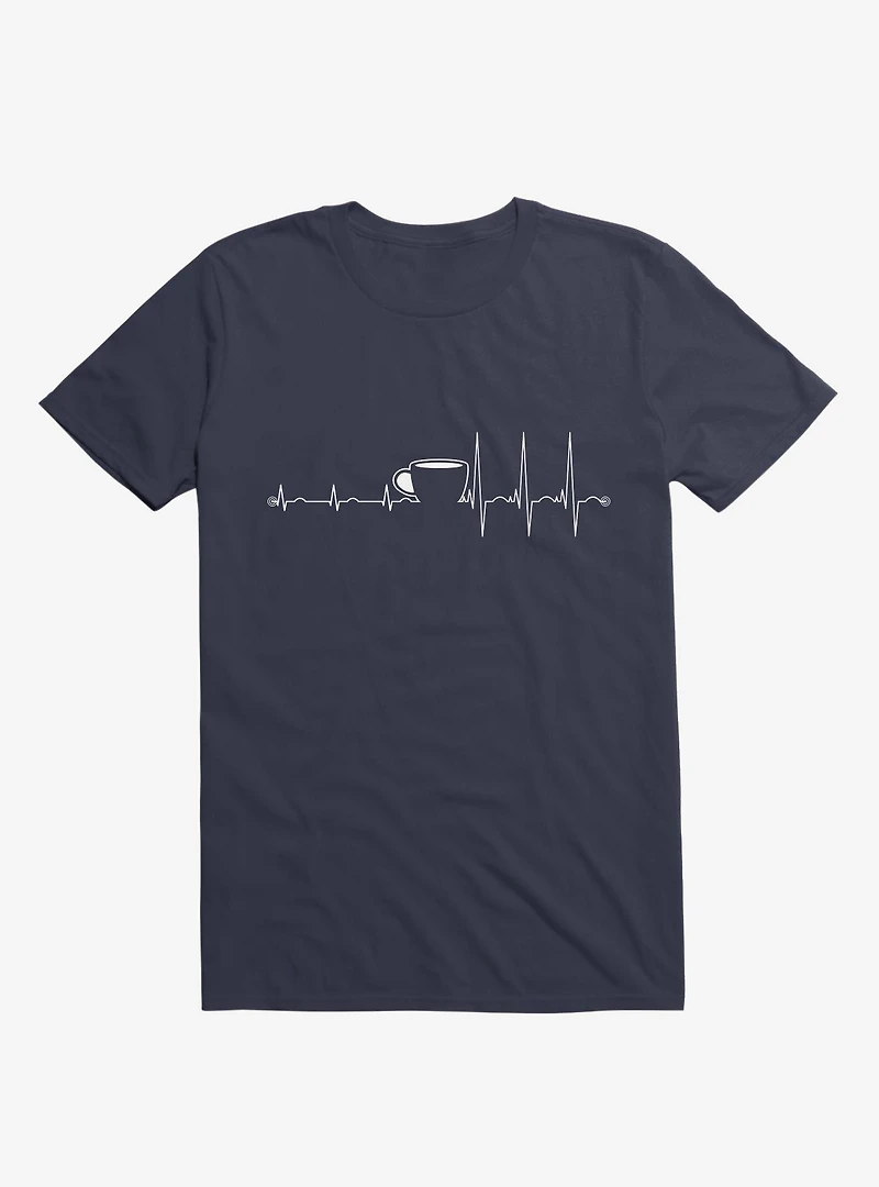 Wakeup Coffee Navy Blue T-Shirt