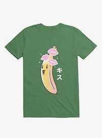 Banana Kisses Kelly Green T-Shirt