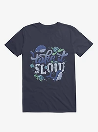 Take It Slow Navy Blue T-Shirt