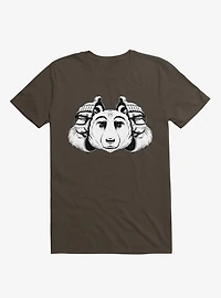 Bear Inside Black And White Brown T-Shirt