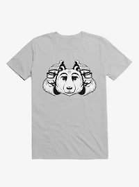 Bear Inside Black And White Ice Grey T-Shirt