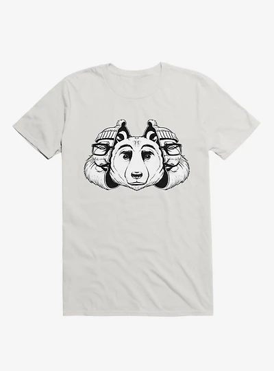 Bear Inside Black And White T-Shirt