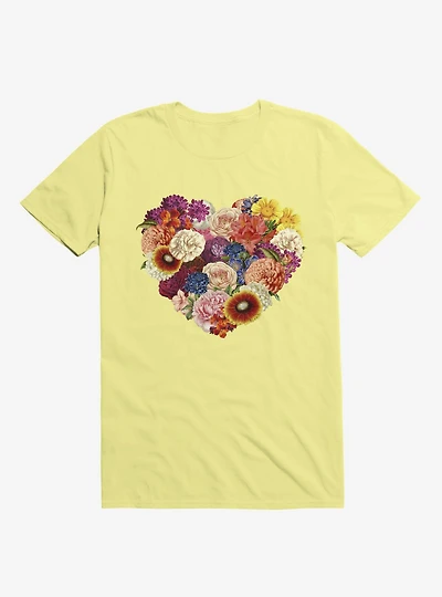 Blooming Love Corn Silk Yellow T-Shirt