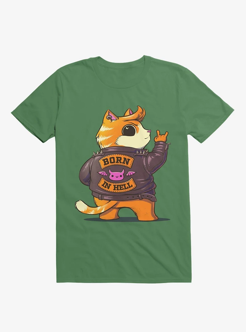 Born Hell Kelly Green T-Shirt