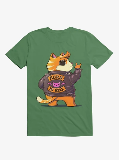 Born Hell Kelly Green T-Shirt
