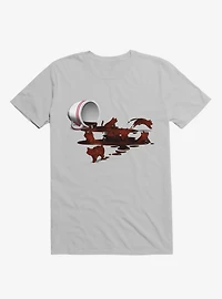 Coffee Cat Ice Grey T-Shirt