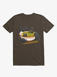 Kawaii Cat Ramen Noodles T-Shirt
